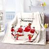 Arsenal Celebration Poster Customize Text Blanket Lightweight Customizable Blanket Warmthful Decor Perfect for Livingroom Bed Couch Chair