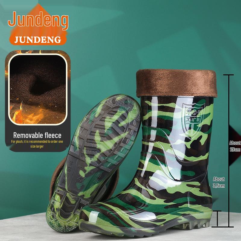 2025 Men's High-Top Camouflage Waterproof Construction Boots