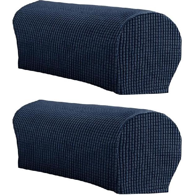 LINGXIYA Set of 2 Sofa Armrest Cover, Soft Stretch Arm Cover for Recliners Sofas Chairs,Couch Furniture Armrest Protector Covers