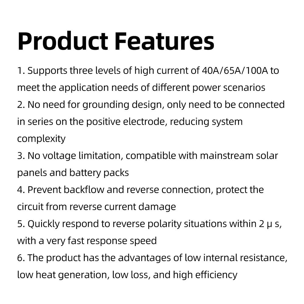 No Voltage Limit 11a 61a 111a High Current Ideal Diode Module Anti Backflow And Anti Reverse Connection Solar Charging Module