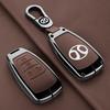 Zinc Alloy Leather Car Key Cover Case Key Fob For Baic Senova X25 X35 X55 X65 D50 For Changhe Q25 Q35 A6 Auto Parts