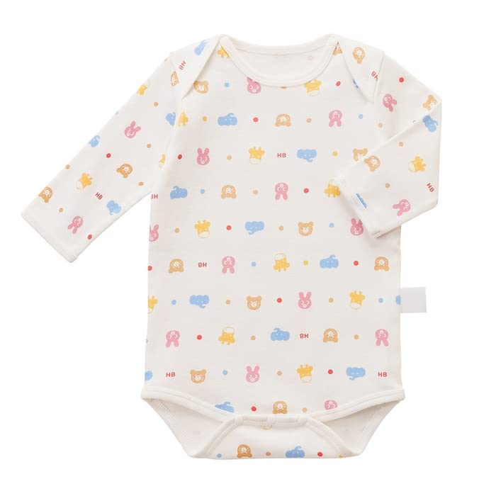 

MIKI HOUSE HOT BISCUITS Боди с длинным рукавом, детская футболка, синий, 80 см, 70-1526-577 синий