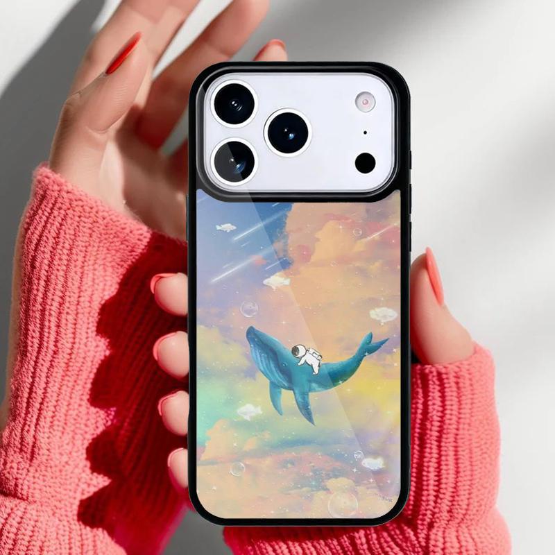 

Чехол для телефона Милый Астронавт со Звездой для iPhone 17 Air 16e 15 14 13 Pro Max Задняя крышка для 12 11 Pro Coque iPhone 11 Pro