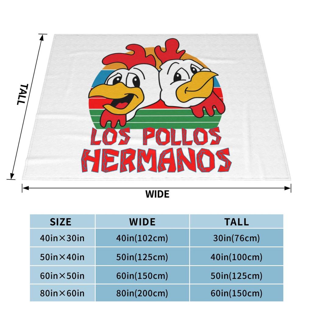 Los Pollos Hermanos Blanket Soft Warm Flannel Throw Blanket Plush for Bed Living Room Picnic Travel Home Sofa