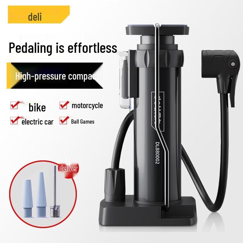 Mini Portable Foot Pump for Bikes, Motorcycles, Household Items, and Sports Balls