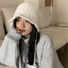 Cute Loli Hat Women's Autumn and Winter Trendy Pullover Bucket Hat Casual Versatile Cold Ear Protection Hat