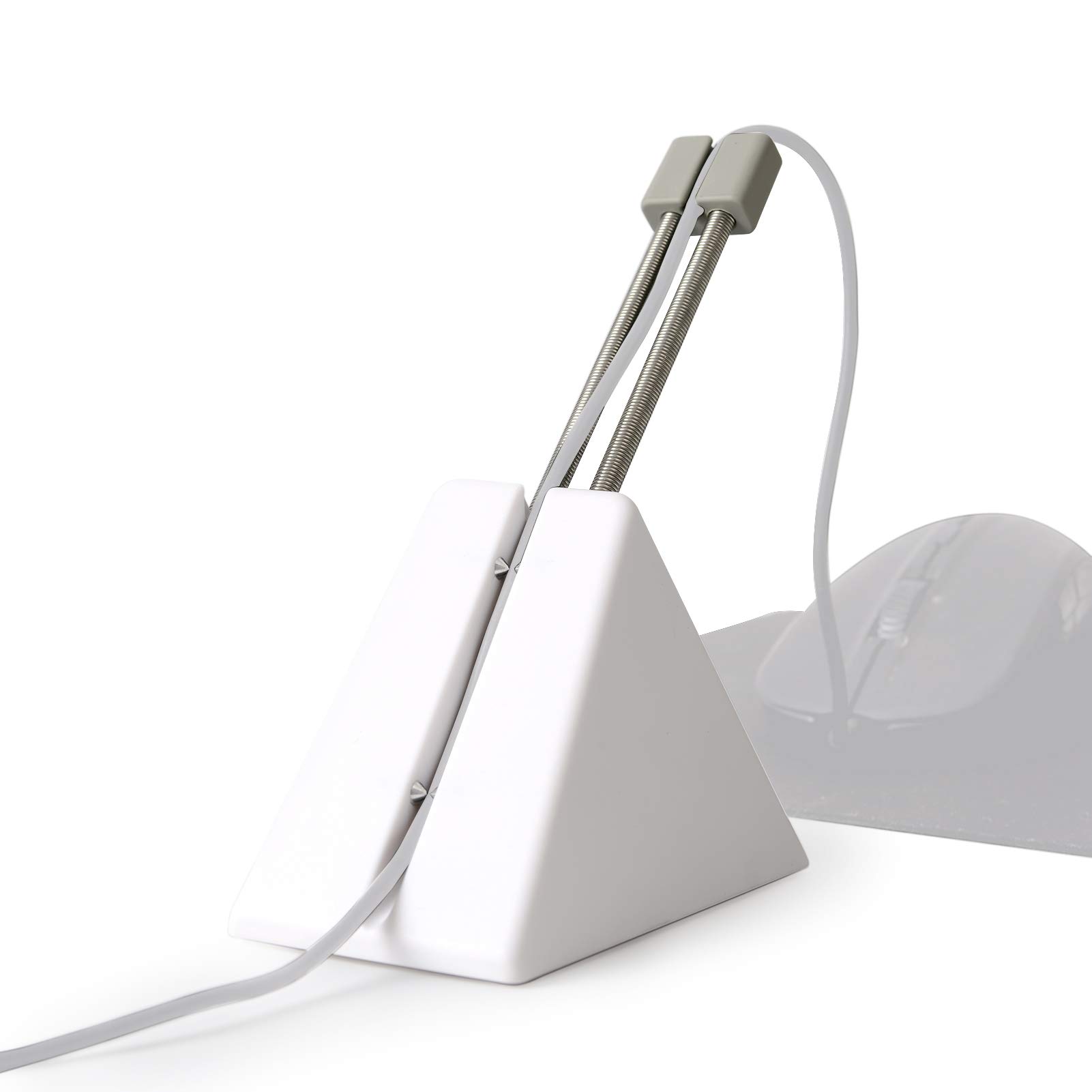 

Hotline Games Mouse Bungee Gaming Mouse Cord Management Bungee System for Thick Cables Japanese Distributor (3.0+ White) [Authorized Warranty]