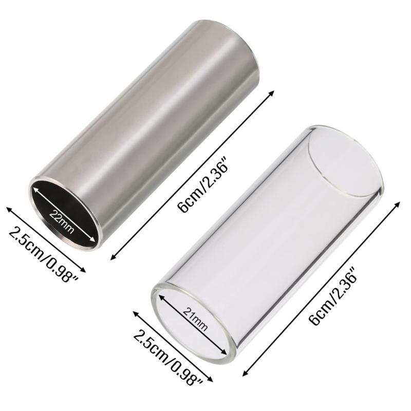 Guitar Slide, Stainless Guitar Slide Tone Bar for Stringed Instrument Steel Slide Electric Guitar Parts Guitar Slide Bar