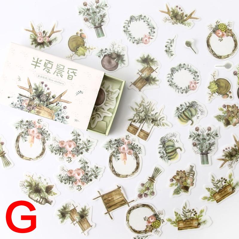 Buy 40PCS/Pack Diary Sticker Kit Planner Scrapbooking Stationery Stickers Kawaii Retro Drawer