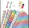 Geometric Pattern Gift Wrapping Paper for Children's Day & Birthdays