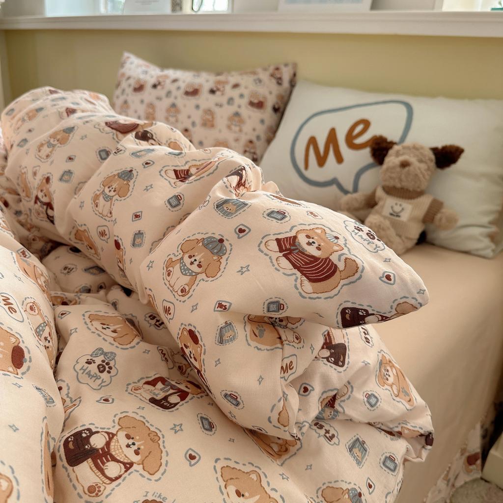 Class A Maternal And Infant Grade Double-Layer Pure Cotton Pure Cotton, Sheet Cotton Quilt Cover Student Dormitory