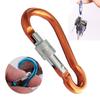 Multi-color Aluminium Safety Alloy Carabiner Buckle Keychain Camping Hiking Hook Climbing Button