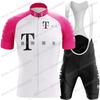Retro Team T Radtrikot Set Herren Vintage Radbekleidung Sommer Klassisch Rennrad T-Shirts Anzug Fahrrad Trägerhosen