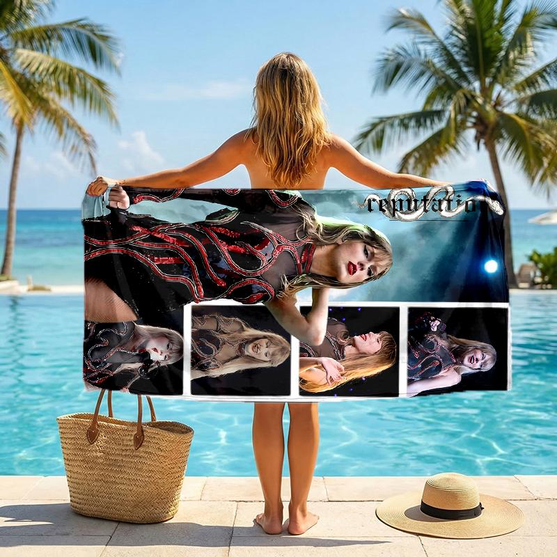 Ts Fan Fashion Beach Towel: Ideal for Summer Adventures Soft, absorbent and quick drying suitable for swimming and bathing