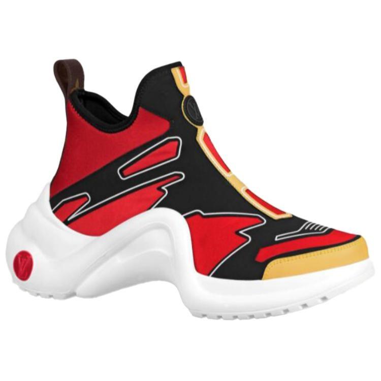 LOUIS VUITTON Archlight Ankle Sneakers 'Red Yellow Black' Women's 1A7TWC