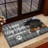photo Custom mat anti-slip personalized printed picture Flannel Floor d dog doormats for Bath Door Living Room