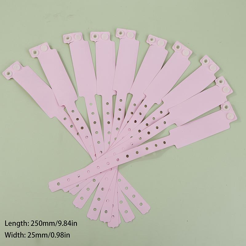 10Pcs Disposable Waterproof Plastic Wristband Handwritten Identity Information Disposable Single Use Wristband