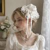 Vintage Mini Top Hat Fascinator Lace Hair Clip Kawaii Bow Hair Clip Cosplay