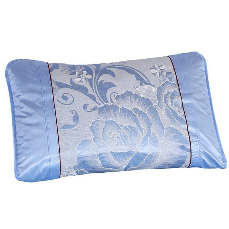 1Pc Ice Silk Breathable Polyester Fibre Summer 48x74CM Washable Pillowcase Cool Bedding Household Pillow Cover Comfortable