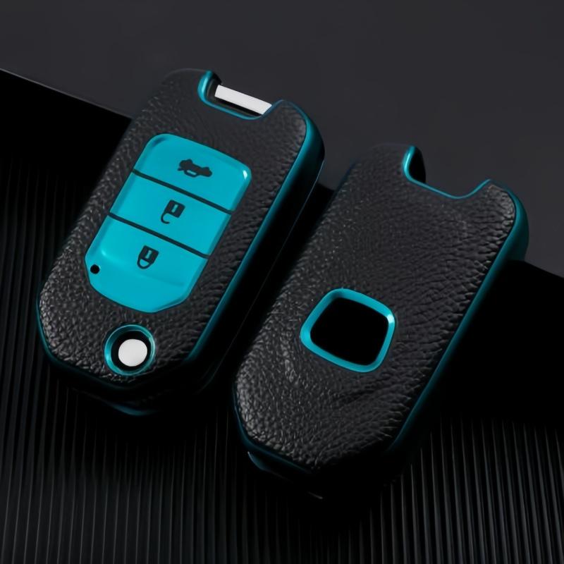 

Новые чехлы-накладки для ключей из ТПУ для Honda Civic Accord City CR-V Jazz XR-V Vezel HR-V FRV Crider Odyssey Аксессуары model B зелёный