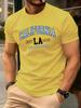 California Fondata 1889 Stampa Maglietta Uomo Moda Larga Cotone Manica Corta Girocollo Vestiti Estivi Unisex Casual Morbido Streetwear