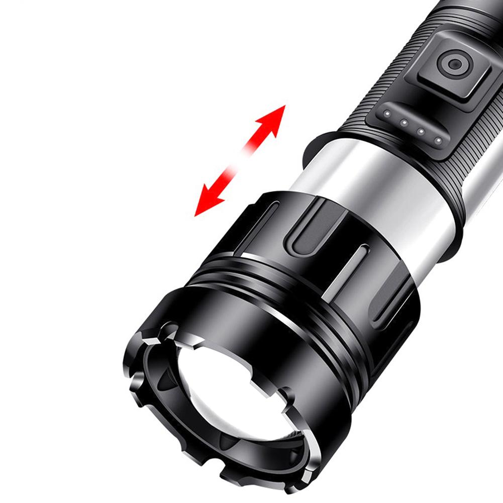 XHP50 Portable Flashlight 800LM COB LED Outdoor Lantern 1200mAh Type-C USB Rechargeable Torch Camping Fishing Lighting Tool Lamp