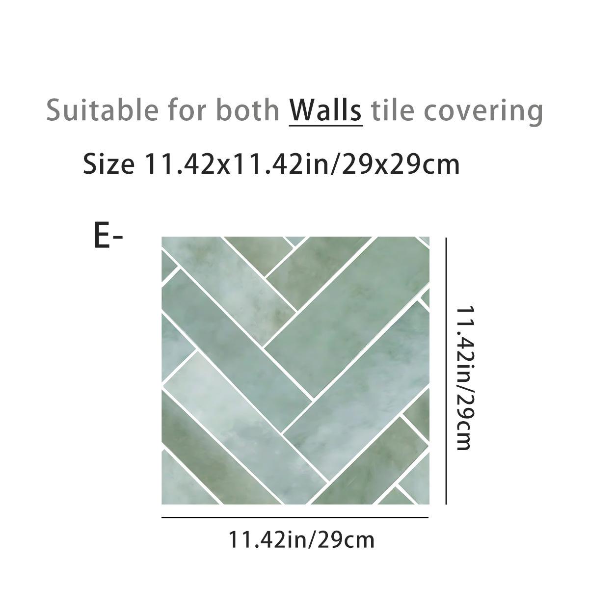 

Китайская Линия Ретро Узор Пол Ванная Кухня Пол Стена Водонепроницаемая и Маслостойкая Наклейка для Плитки 12 tile stickers