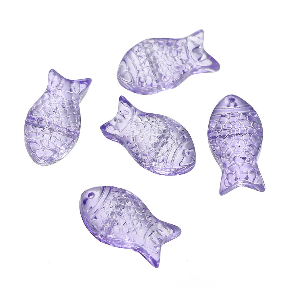 10pcs/lot Gradual Small Goldfish Glass Beads Crystal Czech Spacer Beads For DIY Jewelry Making Necklace Handmade Accessories
