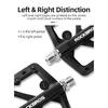 ROCKBROS Bike Pedals Nylon DU Bearing Ultra-light Mountain Non-Slip Bicycle Pedals Big Foot Road MTB Pedals Cycling Accessories