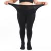 Collants noirs grande taille pour femmes, collants en velours 70D, bas, leggings grande taille 4XL, chaussettes transparentes pour femmes