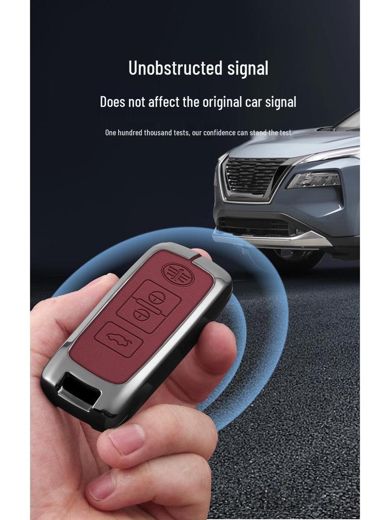 FAW Senya R7/R9/S80 Smart Key Case with Metal Snap Buttons