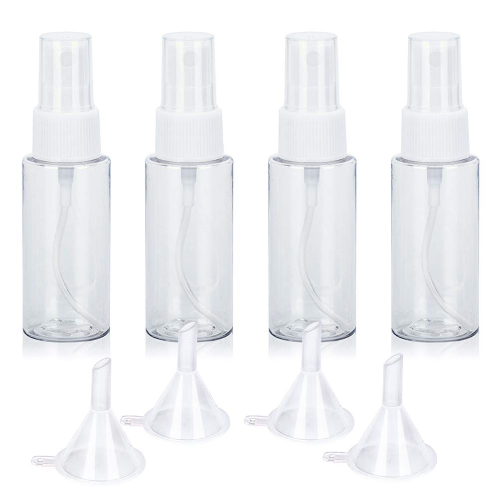 Spray Bottle, Cosmetic Spray Bottle, Fine Bottle, Spray Pump Bottles, Travel Bottle Set (30ml, 4 Pack)