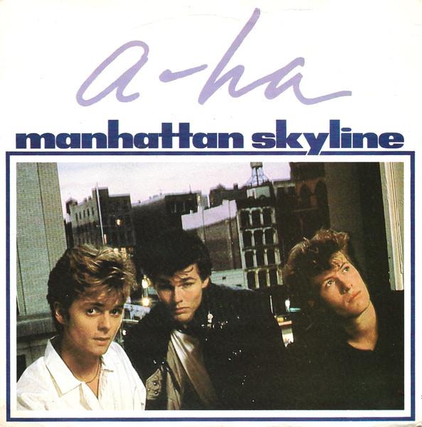 

7inch Record AHA Manhattan Skyline W8405 Warner Bros. Re 1987 UK Dance Electronica Used