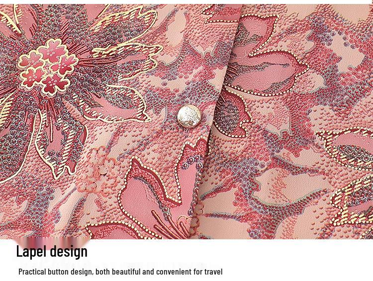 Grandma's Summer Clothing Set: Short-Sleeved Shirt & Cardigan for Middle-Aged Women