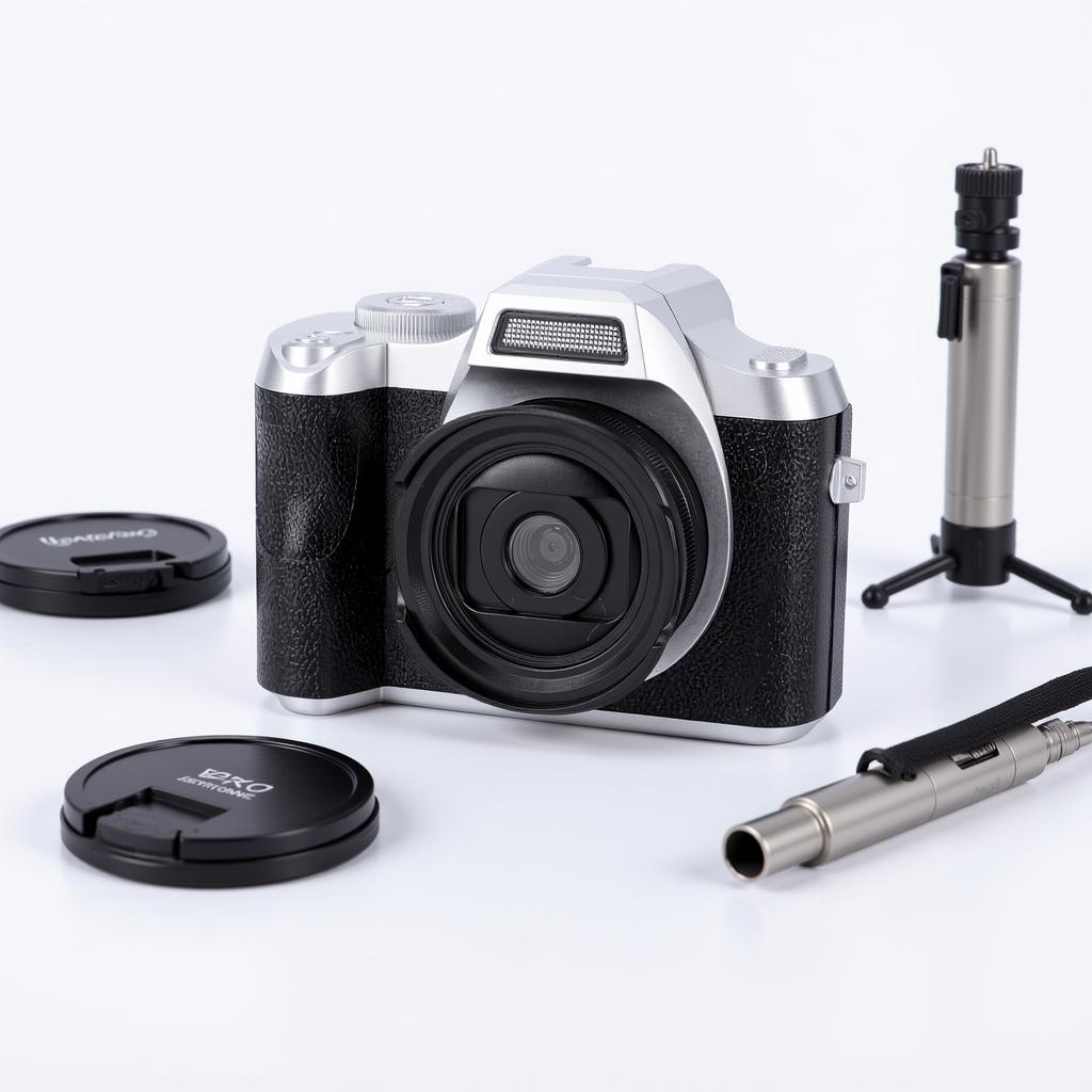 Digital Camera 1080P 48MP 2.4 Inch Screen 18x Zoom Autofocus Camera with Fill Light Keychain for Portrait Landscape