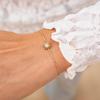 European-American Fashion Heart-Shaped Zirconia Gold-Plated Adjustable Bracelet