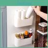 Box Storage Kitchen 2pcs Wallmounted Organiser Box Spacesaving Storage Container For Home Bathroom