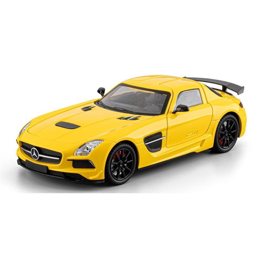 1/24 Alloy BENZ SLS Model Toys, Cool Sound and Light, Exquisite Desktop Ornaments, The Best Collection for Car Model Enthusiasts