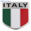 3D Aluminum Italy car Sticker  For chevrolet skoda honda Auto Badge Decal Italy Flag Car-styling accessories Emblem stickers