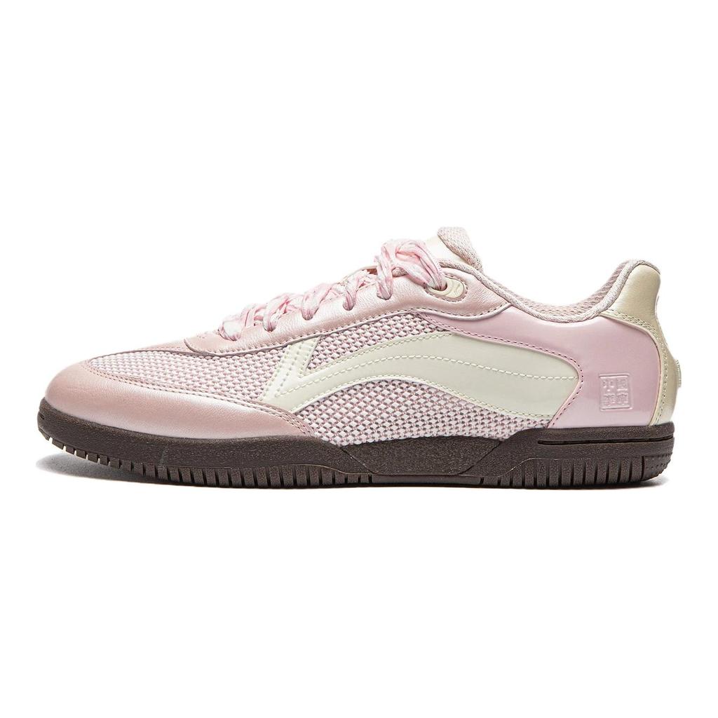Li Ning Table Tennis Collection Abrasion Resistant Breathable Casual Scenario Low top Table Tennis Shoes Women's Pink AZGW306-6
