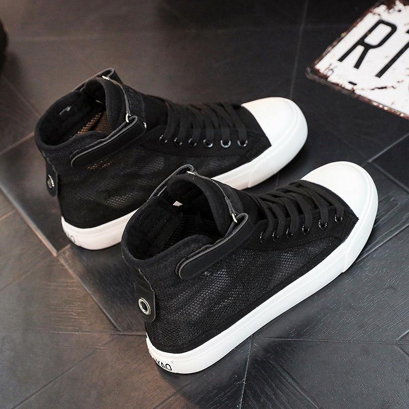 

Мода Новинка 2025 Высокие Полые Женские Сетчатые Дышащие Туфли Эстетика Y2k Мода Повседневная Летняя Женская Обувь 40