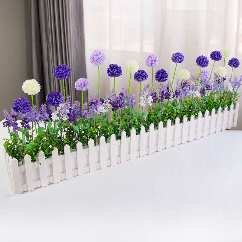 Декоративный пластиковый забор-кашпо