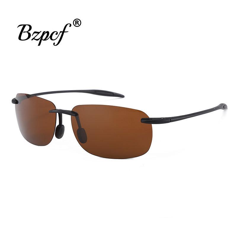 

Glasses TR Rimless Fashion Sports Polarized Sunglasses Outdoor Men and Women Driving UV Protection Sunglasses Fashion Commuting
