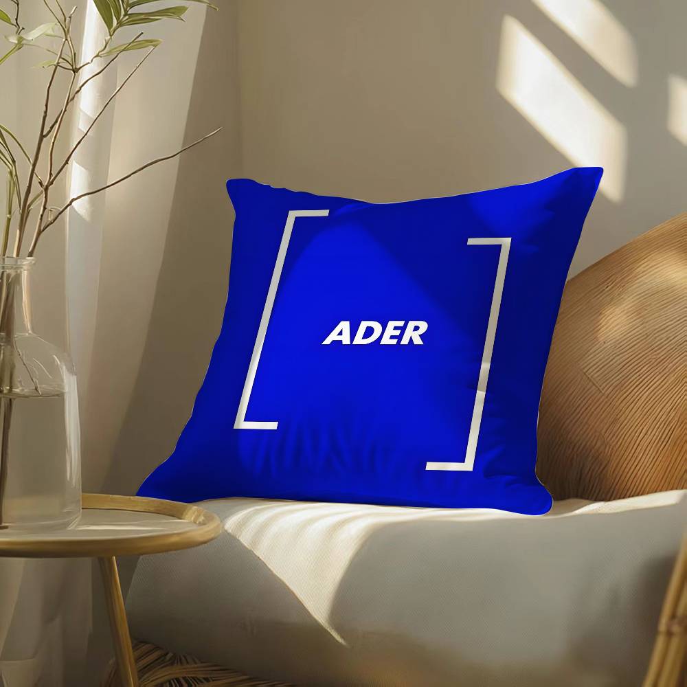 Avant-garde Fashion Ader Error-E Pillow Case Silky Elegant Comfort Sofa Bed  Invisible Zipper Beach Pillowcase