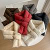 Women Cotton Down Cotton Scarf Ring Snood Scarves Thermal Warm Scarf Neck Warmer Winter Down Scarf Hiking Climbing Ski Scarf