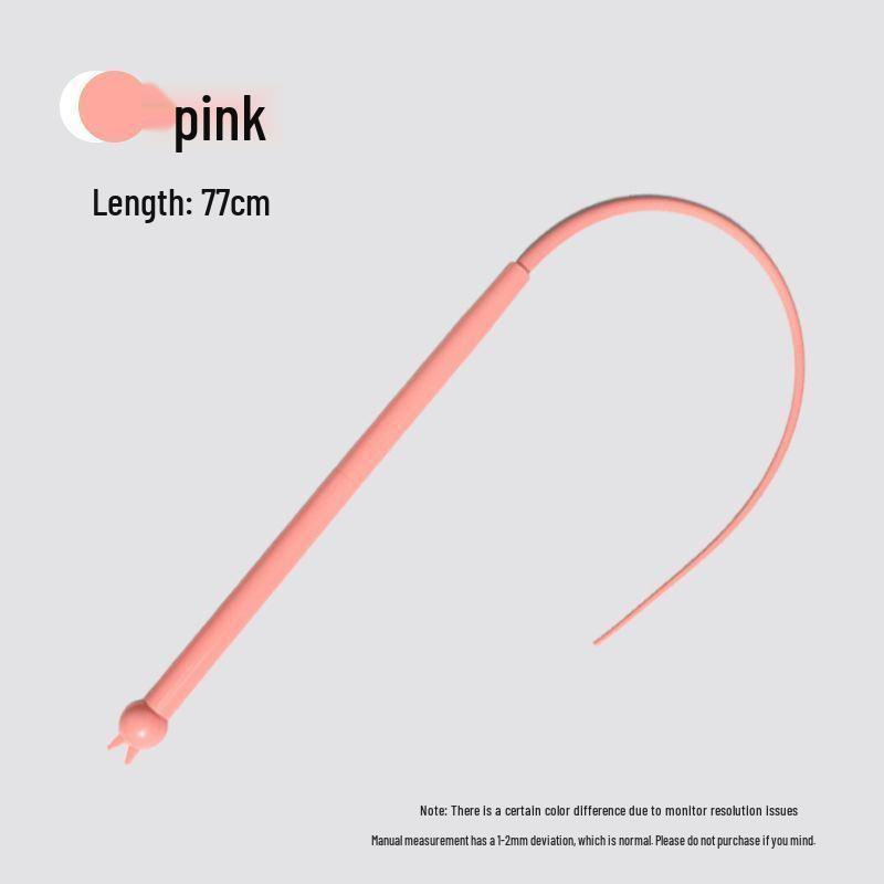 Silicone Mouse Tail Cat Teaser Stick for Self-Play and Boredom Relief