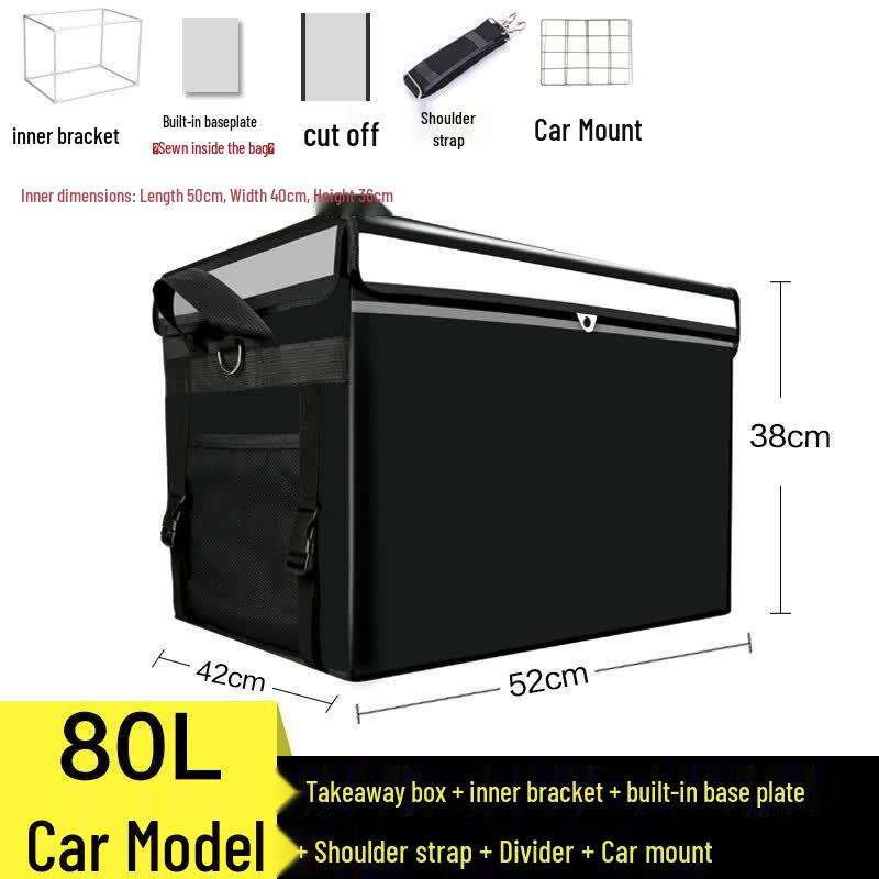 Vehicle-Mounted Insulated Food Delivery Box