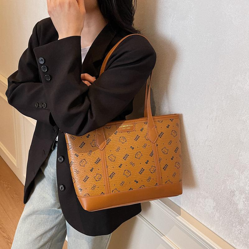 

Premium sense bag women s large-capacity new autumn and winter versatile casual shoulder bag college student class tote bag