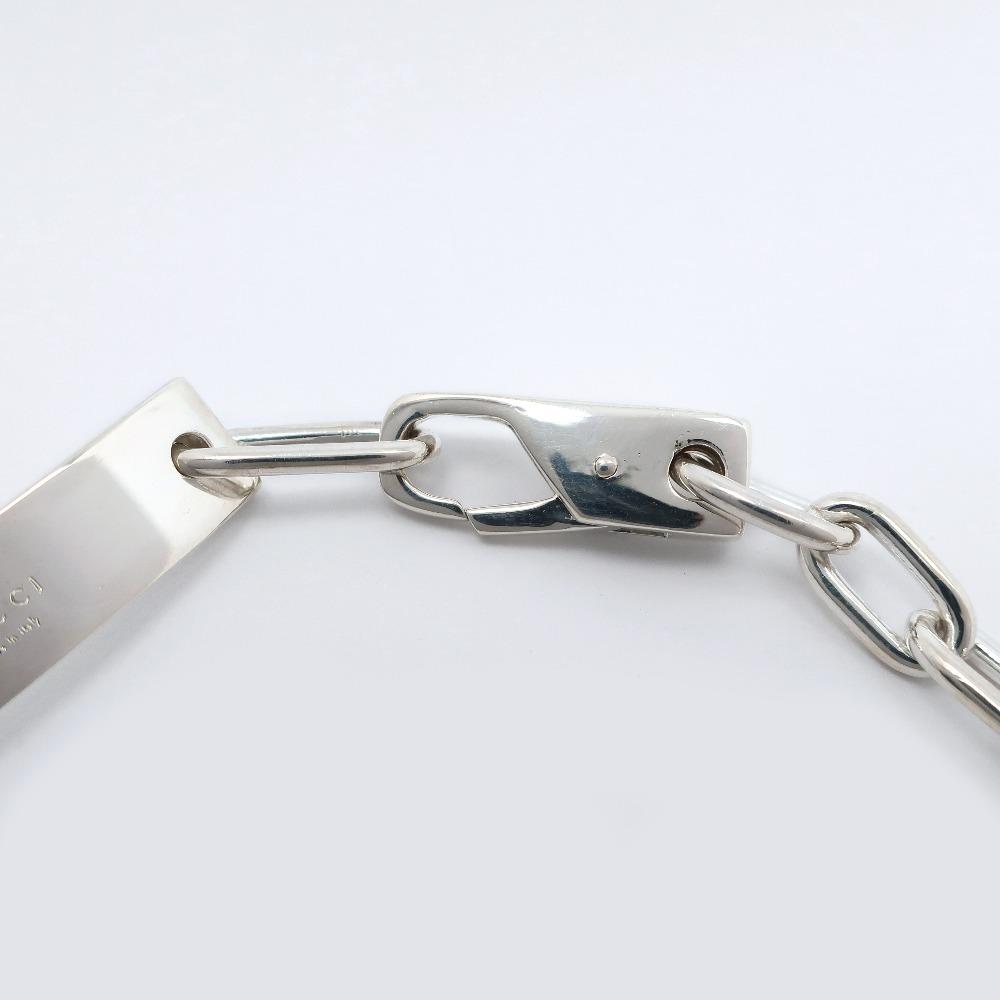 GUCCI With Logo Bracelet Silver925 19.8g unisex Used