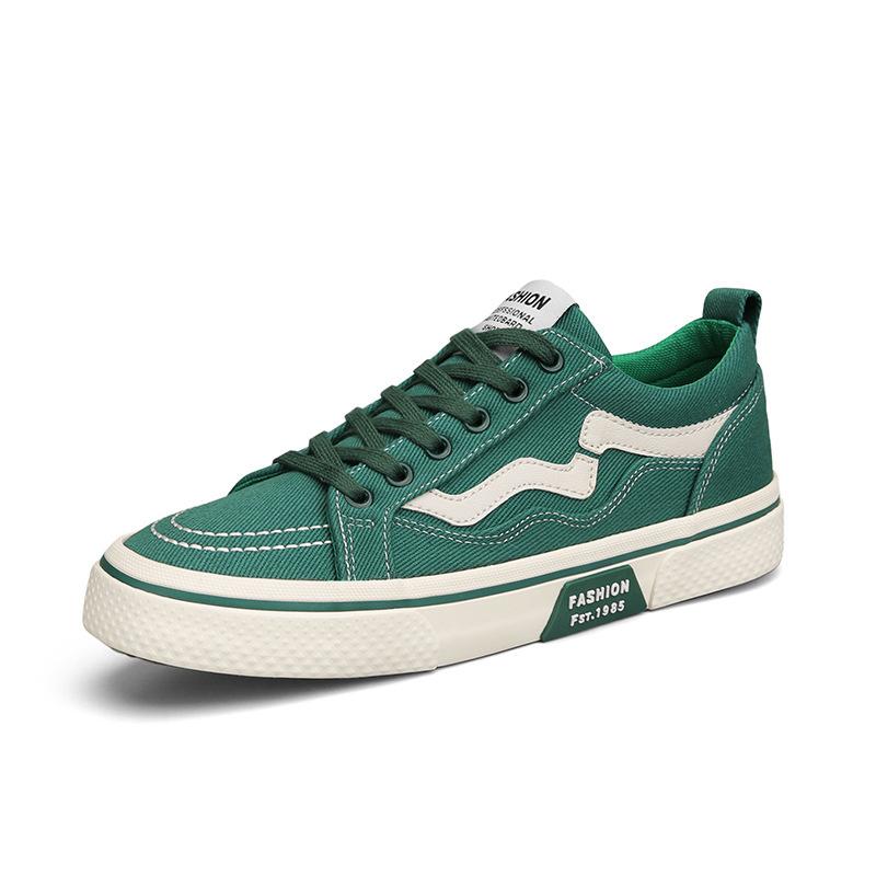 Spring breathable canvas shoes new high-top casual shoes men's lace-up soft-soled flat baseplate shoes